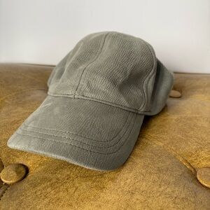Free People Sage Green Textured Baseball Hat OS